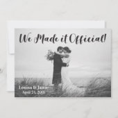 Eenvoudig uitleggend maken we het officieel bekend kaart (Voorkant)