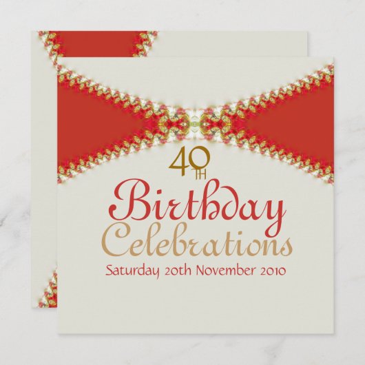 Eenvoudig uitnodiging op uitnodiging van grote lee (Voorkant / Achterkant)