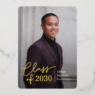 Eenvoudig uitnodigingen tot Afstuderen voor Folie 