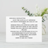 EENVOUDIG uitnodigings-Briefkaart Feestdagenkaart (Staand voorkant)