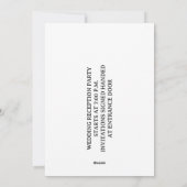 EENVOUDIG uitnodigings-Briefkaart Feestdagenkaart (Achterkant)