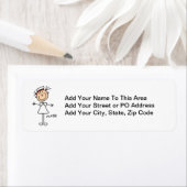 Eenvoudig uitsteken figuur verpleegt-shirts en cad etiket (Insitu)