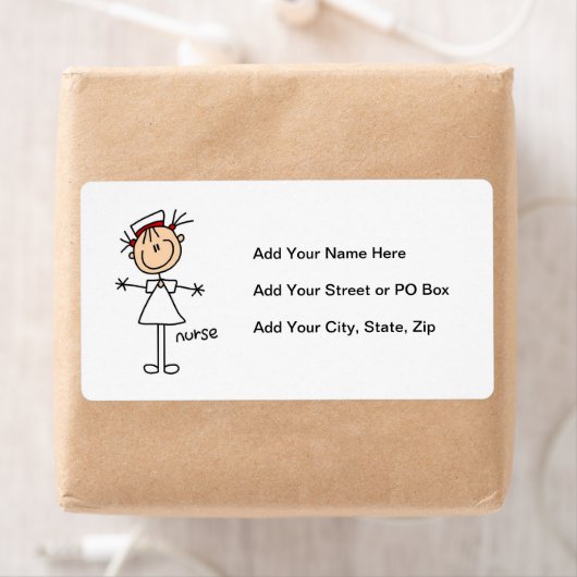 Eenvoudig uitsteken figuur verpleegt-shirts en cad etiket (Insitu)