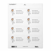 Eenvoudig uitsteken figuur verpleegt-shirts en cad etiket (Full Sheet)