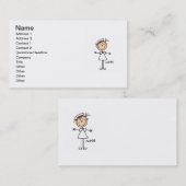 Eenvoudig uitsteken figuur verpleegt-shirts en cad visitekaartje (Voorkant / Achterkant)
