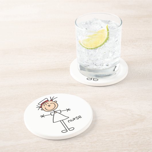 Eenvoudig uitsteken figuur verpleegt-shirts en cad zandsteen onderzetter (Zijkant)