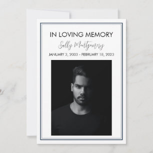 Eenvoudig uitvaartprogramma aan de grens kaart