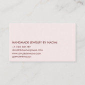 Eenvoudig, uniek Visitekaartje (Achterkant)