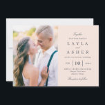 Eenvoudig United Photo Wedding Invitation SUN Kaart<br><div class="desc">Modern ontwerp van © berrysnoot. Afdrukbare digitale bestanden en overeenkomende objecten zijn beschikbaar! Bezoek onze website op www.berryberrysweet.com voor meer informatie!</div>