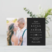 Eenvoudig United Photo Wedding Invitation SUN Kaart (Staand voorkant)