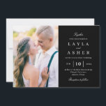 Eenvoudig United Photo Wedding Invitation SUN Kaart<br><div class="desc">Modern ontwerp van © berrysnoot. Afdrukbare digitale bestanden en overeenkomende objecten zijn beschikbaar! Bezoek onze website op www.berryberrysweet.com voor meer informatie!</div>