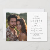 Eenvoudig United Photo Wedding Invitation SUN Kaart (Voorkant)