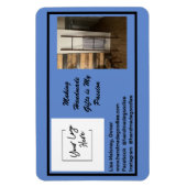 Eenvoudig uw aangepaste foto-Visitekaartje Magneet (Verticaal)