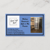 Eenvoudig uw aangepaste foto-Visitekaartje Visitekaartje (Voorkant)