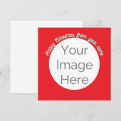 eenvoudig uw afbeelding hier foto vrolijke kerstka (Voorkant / Achterkant)