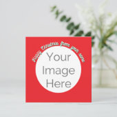 eenvoudig uw afbeelding hier foto vrolijke kerstka (Staand voorkant)