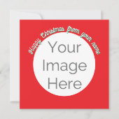 eenvoudig uw afbeelding hier foto vrolijke kerstka (Voorkant)