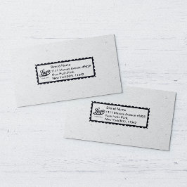 Eenvoudig uw bedrijf Logo + adreszaken Rubberstempel