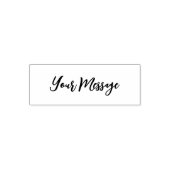 Eenvoudig uw berichtscript tekst Sjabloon Zelfinktende Stempel (Design)