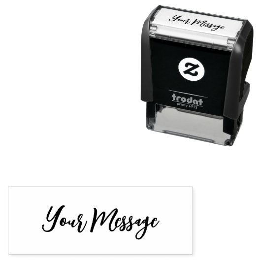 Eenvoudig uw berichtscript tekst Sjabloon Zelfinktende Stempel (In situ)