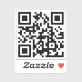 Eenvoudig uw eigen QR-code uploaden | Transparanti Sticker (Vel)