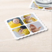 Eenvoudig uw eigen unieke foto aan te passen kartonnen onderzetters (Gebogen)