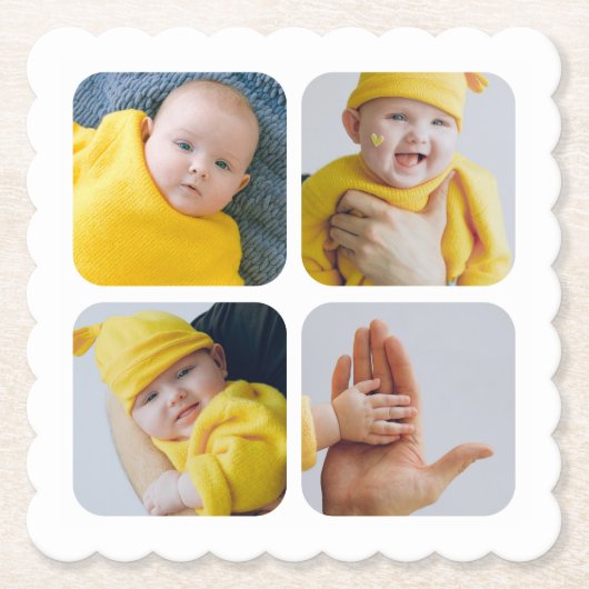 Eenvoudig uw eigen unieke foto aan te passen kartonnen onderzetters (Voorkant)