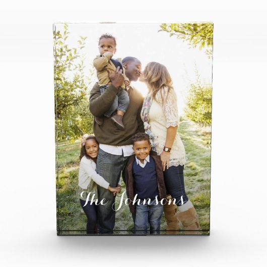 Eenvoudig uw gepersonaliseerd acrylfotoblok fotoblokken (Voorkant)