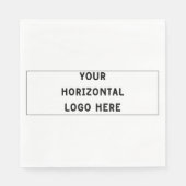 Eenvoudig Uw Horizontale Logo 3:1 Verhouding Aange Servet (Voorkant)