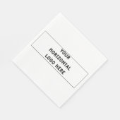 Eenvoudig Uw Horizontale Logo 3:1 Verhouding Aange Servet (Hoek)