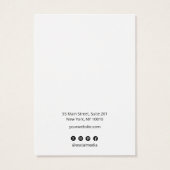 Eenvoudig Uw Logo 3 Kettingen armbanddisplay toevo Visitekaartje (Achterkant)