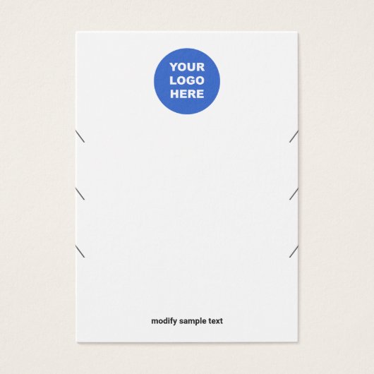 Eenvoudig Uw Logo 3 Kettingen armbanddisplay toevo Visitekaartje (Voorkant)