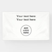 Eenvoudig Uw Logo-banner toevoegen Spandoek (Horizontaal)