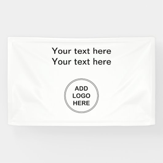 Eenvoudig Uw Logo-banner toevoegen Spandoek (Horizontaal)