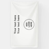 Eenvoudig Uw Logo-banner toevoegen Spandoek (Verticaal)