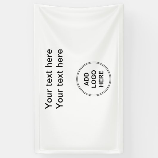 Eenvoudig Uw Logo-banner toevoegen Spandoek (Verticaal)