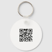Eenvoudig Uw Logo- en QR-code gaat hier Aangepast Sleutelhanger (Achterkant)