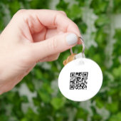 Eenvoudig Uw Logo- en QR-code gaat hier Aangepast Sleutelhanger