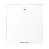 Eenvoudig Uw Logo en website Promotie Business Notitieblok (Voorkant)