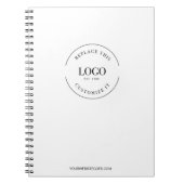 Eenvoudig Uw Logo en website Promotie Business Notitieboek (Voorkant)