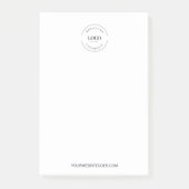 Eenvoudig Uw Logo en website Promotie Business Post-it® Notes (Voorkant)