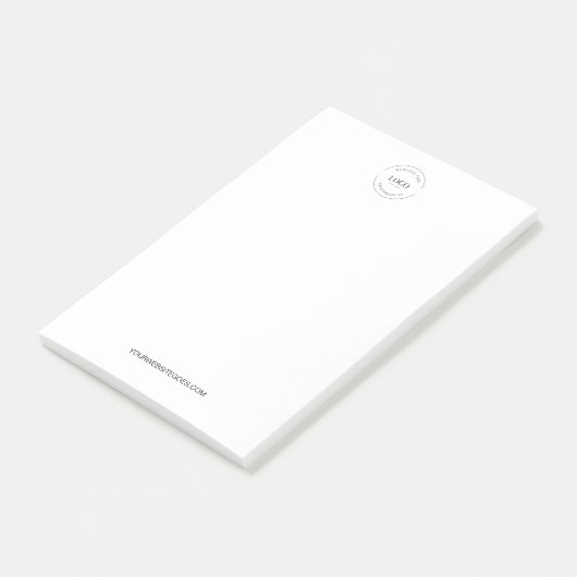 Eenvoudig Uw Logo en website Promotie Business Post-it® Notes (Schuin)