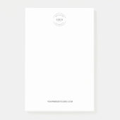 Eenvoudig Uw Logo en website Promotie Business Post-it® Notes (Voorkant)