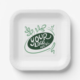 Eenvoudig uw Logo hier Papieren Bordje