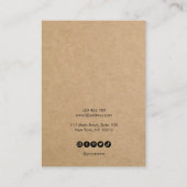 Eenvoudig Uw logo Ketting Oorbel Display Kaart Visitekaartje (Achterkant)