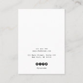 Eenvoudig uw logo-ketting-oorenkaart visitekaartje (Achterkant)