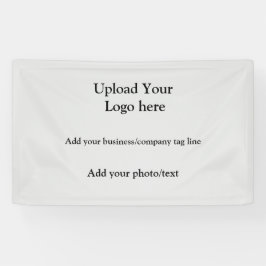 eenvoudig uw logo tekst foto bedrijf elegant toevo spandoek