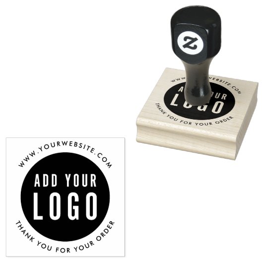 Eenvoudig Uw Logo website toevoegen Business Bedan Rubberstempel (Gestempeld)