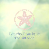 Eenvoudig Uw Logo Zakelijke Boetiek Raamsticker (Vel 3)