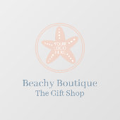 Eenvoudig Uw Logo Zakelijke Boetiek Raamsticker (Vel)